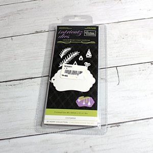 Couture Creations Christmas Tree Gift Tag Holly Metal Cutting Die
